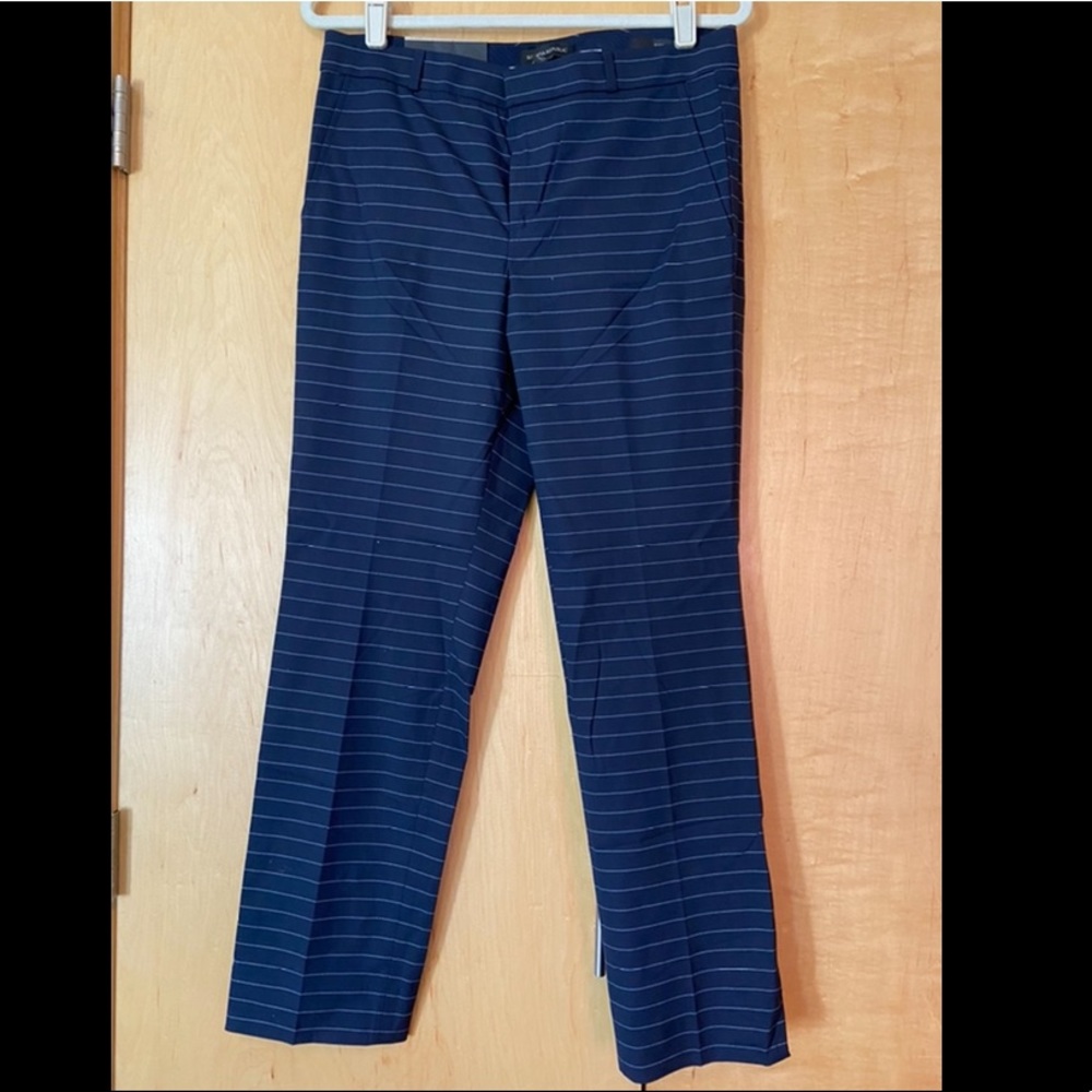 Banana Republic Ryan Navy Pinstripe Pants - 8